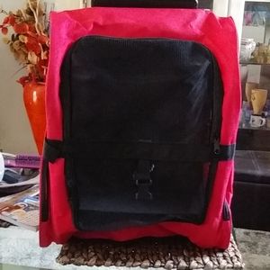 Never used Pet Backpack/Rolling Foldable Carrier for Cats, Small Dogs